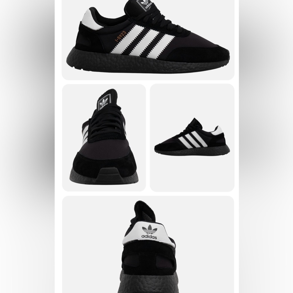 ✨ Adidas I-5923 Black & White Sneakers – Women’s Size 6